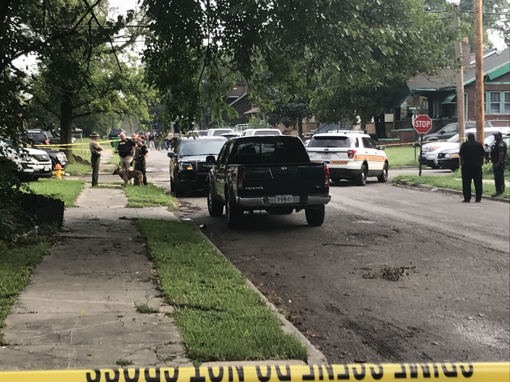 Officer was shot while executing a warrant in East St. Louis